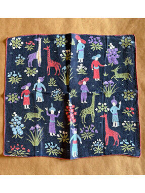 Tammis Keefe Cotton Handkerchief Multicolor Princely Pursuits 🦒